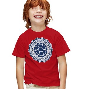 Teenage Mutant Ninja Turtles Life, Liberty And 4Th Of July Kids T Shirt For Youth, Red - 1 of 4