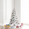 Vickerman Flocked Atka Pine Artificial Christmas Tree 3MM Warm White - image 4 of 4