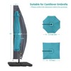 Sonkuki Umbrella Covers Rainproof for Offset Hanging Cantilever Umbrellas 600D UV Resistant Parasol Covers (Fits 9ft-11ft) - 3 of 4