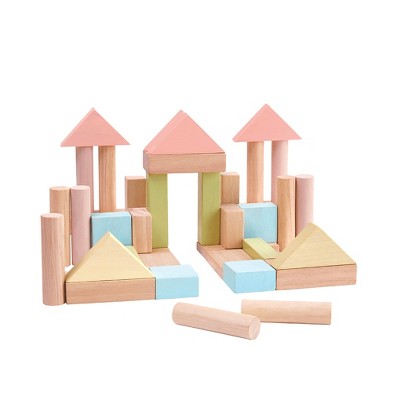 Plantoys| 40 Unit Blocks - Pastel Series
