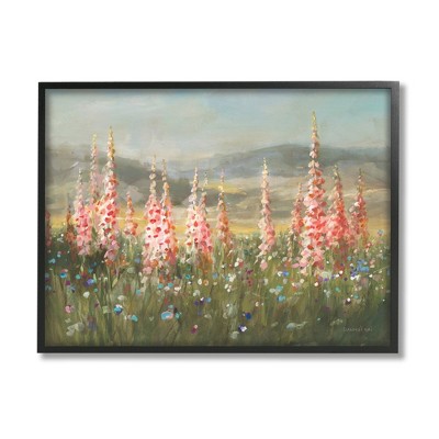 Stupell Industries Flower Blossoms Vast Rural Meadow Framed Giclee