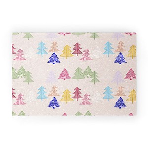 Showmemars Xmas forrest pattern Looped Vinyl Welcome Mat - Society6 - 1 of 4