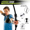 Recurve Bow Set for Teens & Adults - Beginner Archery Kit with 8 Arrows & 5 Targets, Outdoor Backyard Sports Gift - 3 of 4