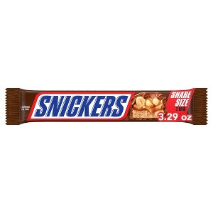 Snickers Milk Chocolate Candy Bar - Share Size Chocolate Bar 3.29oz - 1 of 4