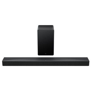 TCL Q65H Q Class 5.1 Channel Soundbar with Dolby Atmos Wireless Subwoofer - Black - 1 of 4