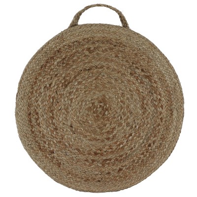 Sanibel Woven Round Floor Cushion Natural - Décor Therapy