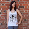 Women's Marvel Wasp Floral Print Racerback Tank Top - 2 of 4