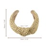 Unique Bargains Women's Bohemian Style Knotted Straw Rattan Sponge Headband Khaki Pink 2 Pcs - 4 of 4