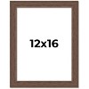 PosterPalooza | 12x16 Wide Barnwood Picture Frame, UV Acrylic, 6 Finishes - Grey, Brown, White, and Black - 2 of 4