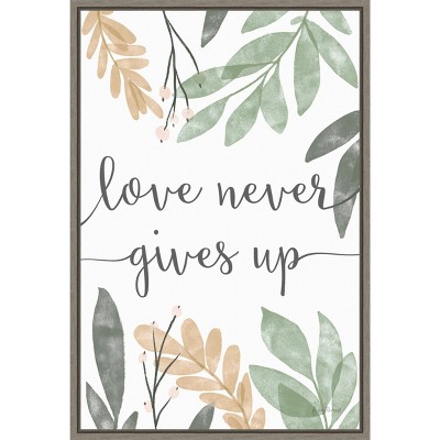 Sage Sayings III Distressed Greywash Framed Canvas Wall Art