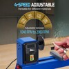 Benchtop Wood Lathe 14" x 20" | 0.5HP Variable Speed 1040-2980 RPM, Wood Turning Machine w/ Chisels, MT3 Tailstock - 2 of 4