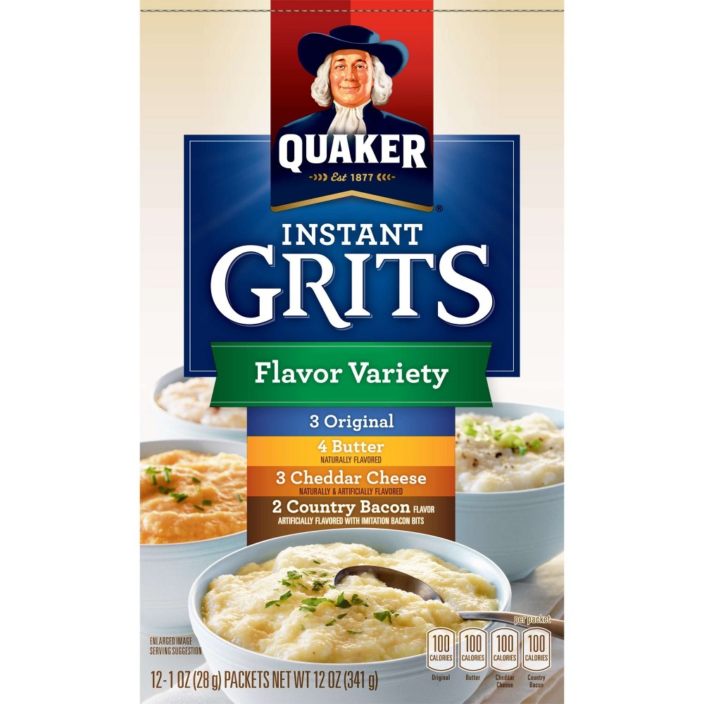 GTIN 030000044308 product image for Quaker Instant Grits Flavor Variety - 12ct | upcitemdb.com