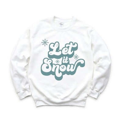 Simply Sage Market Women's Graphic Sweatshirt Let It Snow Retro