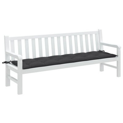 vidaXL Garden Bench Cushion Melange Anthracite 78.7"x19.7"x2.8" Fabric