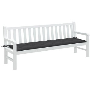 vidaXL Garden Bench Cushion Melange Anthracite 78.7"x19.7"x2.8" Fabric - 1 of 4