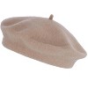 CTM Women's Wool Sustainable Anti-Pill Beret - 4 of 4