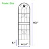 MOEPISY 2 Pack Metal Garden Trellis 71 inch x 19.7 inch Rustproof Trellis for Climbing Plants Black - 2 of 4