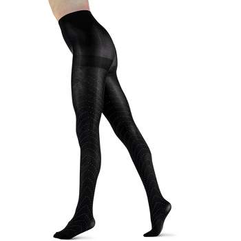 Lechery Women's Sheer Lace Suspender Crotchless Tights (1 Pair) - S/m,  Black : Target