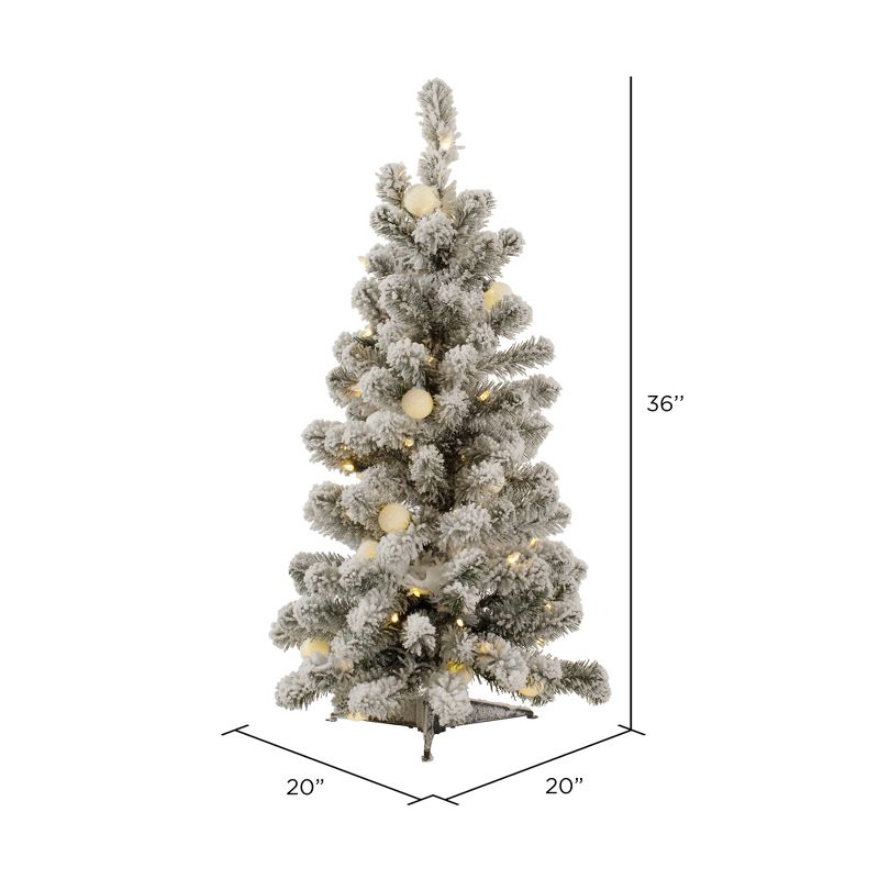Vickerman Flocked Kodiak Spruce Artificial Christmas Tree, 3 of 5