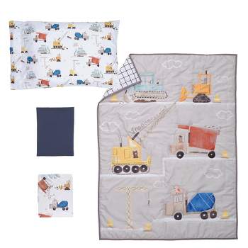 Bedtime Originals Construction Zone Toddler Crib Set by Lambs & Ivy - 4pc