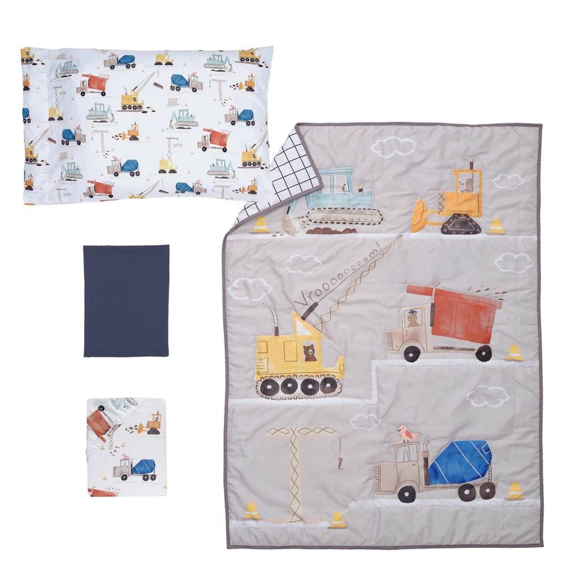 Bedtime Originals Construction Zone Toddler Crib Set by Lambs &#38; Ivy - 4pc, 1 of 11