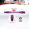 Unique Bargains Medium 2BA Thread Aluminum Dart Shafts with Rubber Rings for Steel Tip 8 Pcs - 2 of 4