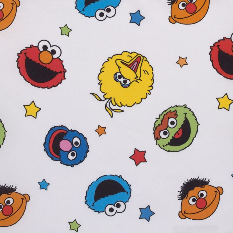 Sesame Street Come and Play Blue, Green, Red and Yellow, Elmo, Big Bird, Cookie Monster, Grover and Oscar the Grouch Preschool Nap Pad Sheet, 3 of 6