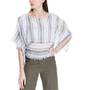 Max Studio London Womens Frayed Knit Blouse - 1 of 1