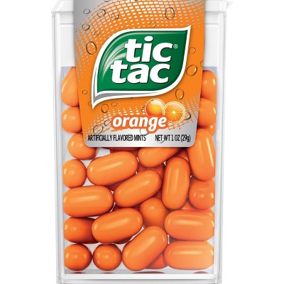 Tic Tac Fresh Breath Mint Candies, Orange Singles - 1oz