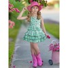 Mint Floral Top and Ruffled Skirt Set Mia Belle Girls - 2 of 4