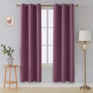 Deconovo Grommet Blackout Curtains, 2 Panels, OEKO-TEX Certified - 1 of 4