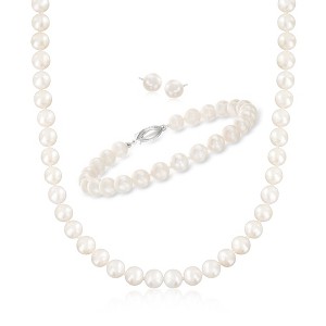 Ross-Simons 6.5-7mm Cultured Pearl Jewelry Set: Necklace, Bracelet and Stud Earrings in Sterling Silver - 1 of 4
