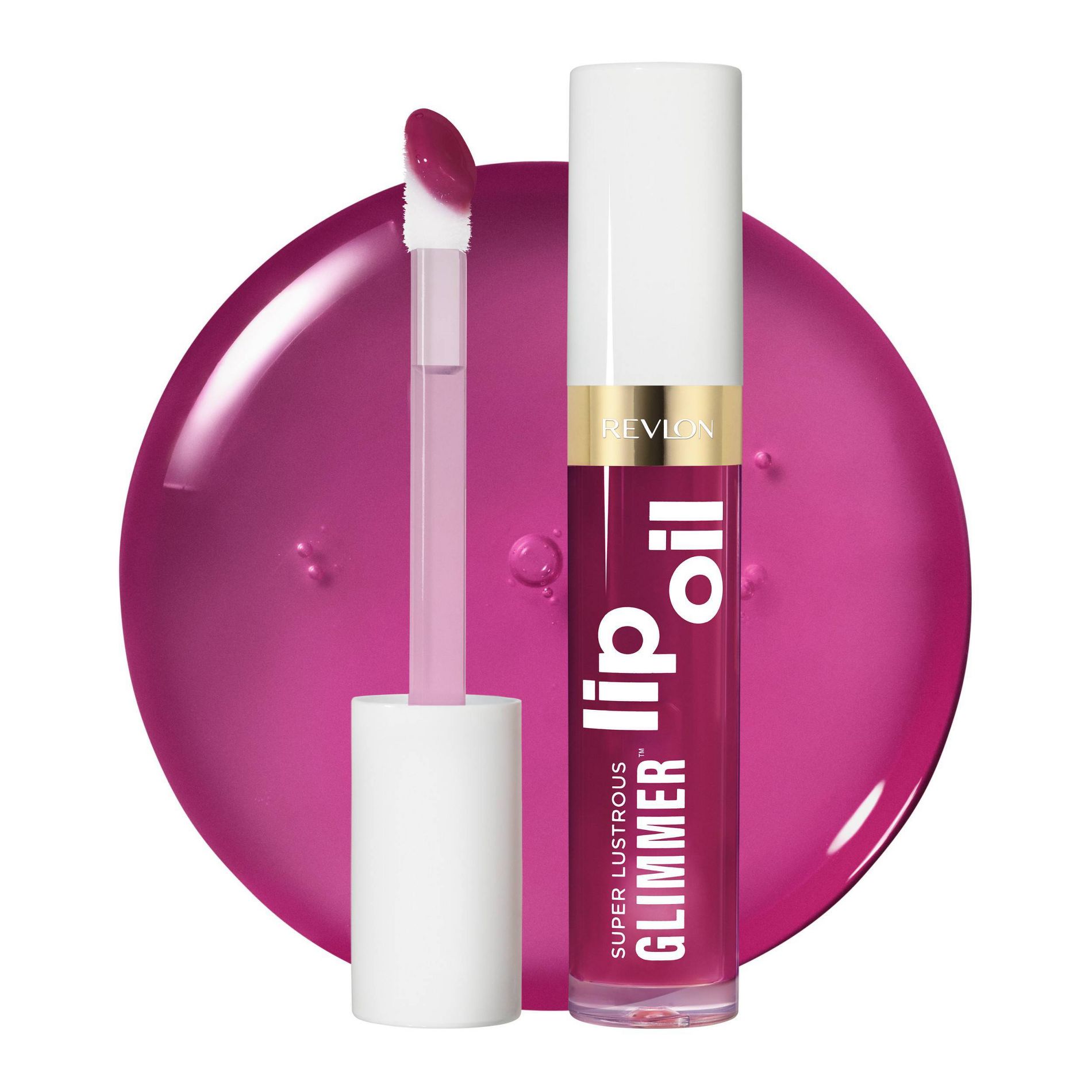 Revlon Super Lustrous Glimmer Lip Oil - Moisturizing - 006 Plum Pop - 0.13 fl oz: Paraben-Free, Sulfate-Free, Phthalate-Free