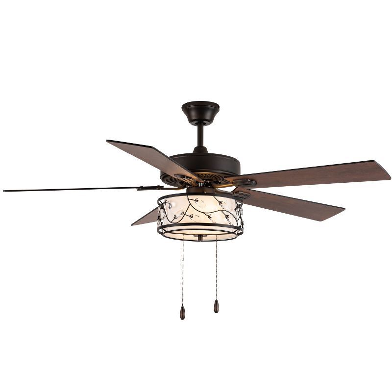 52&#34; 5 Blade Desdemona Lighted Ceiling Fan - River of Goods, 1 of 13