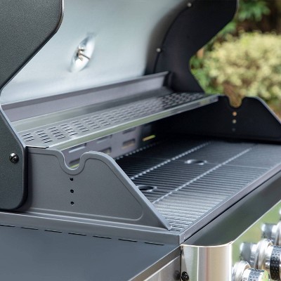 Captiva Designs 6-Burner Stainless Steel Propane Gas Grill with Side Burner