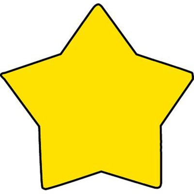 Creative Shapes Etc. Star Mini Notepad, 3" x 3", 35 Sheets (Pack of 6)