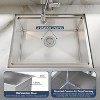 Undermount Kitchen Sink,Stainless Steel Workstation Kitchen Sinks with Built-In Accessories,10" Deep Single Bowl Kitchen Sink Basin - 3 of 4