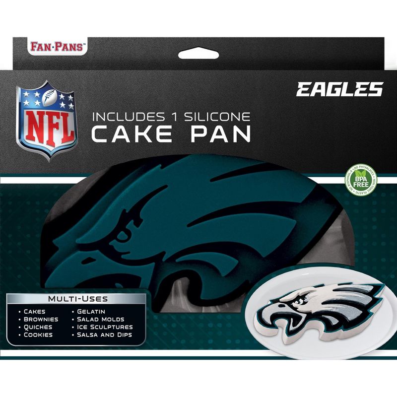 MasterPieces FanPans NFL Philadelphia Eagles Team Logo Silicone Cake Pan, 2 of 5