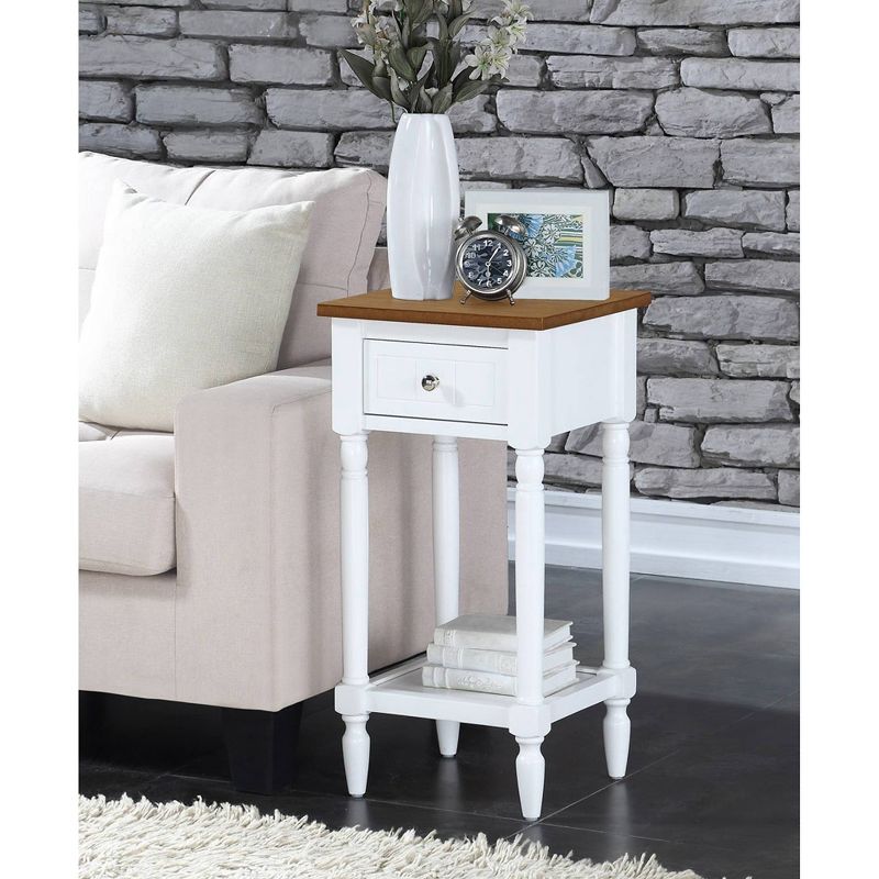 Breighton Home Provencal Countryside Mia Petite Accent Table with Drawer and Shelves, 3 of 11