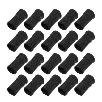 Unique Bargains 10pcs Black Cotton Stretch Sport Anti-dislocation