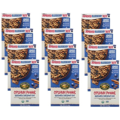 Nature's Path Organic Optimum Power Blueberry Cinnamon Flax Cereal - Case  Of 12/14 Oz : Target