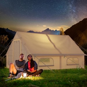 4-8 Person Inflatable Camping Tent, Large Inflatable Tent House with Air Pump, Quick Assembly Luxury Camping Tent, Waterproof Oxford Fabric Suitable - 1 of 4