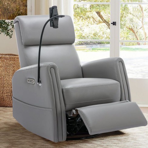 Pu Leather Power Rocker Recliner With Phone Holder Target