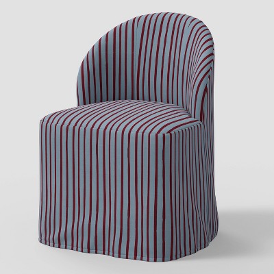 Tub Slipcovered Dining Chair in Waverly Stripe Berry Ocean - Threshold™