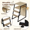 Cat Litter Box Enclosure for 2 Cats and Doors,Double Cat House with Storage Space,Enclosed Litter Box Furniture with Ladder - 3 of 4