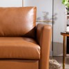 80'' Polyester Sofa Couch, Mid-Century Modern Sofa with Solid Wooden Frame & Padded Cushions, 3-Seater Couch for Living Room,Lounge Room - 4 of 4