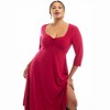 June + Vie by Roaman's Sweetheart Swing Dress - 4 of 4