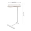 YIYIBYUS Modern Flower Shape Cream White End Table Side Table for Living Room - 4 of 4