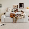 63 Inch 2 Setaser Sofa Corduroy Fabric Deep Seat Couches Comfy Loveseat Sofa No Assembly Camel - 3 of 4