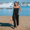 Women's Tube & Tie Tapered Jumpsuit - Cupshe - 4 of 4